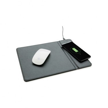Logo trade advertising products image of: Mousepad with 5W wireless charging